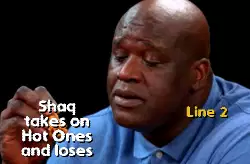Shaq takes on Hot Ones and loses meme