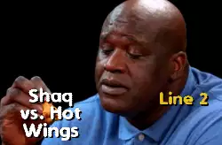 Shaq vs. Hot Wings meme
