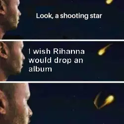 I wish Rihanna would drop an album meme