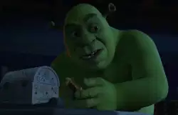 Shrek Opens Small Diary 