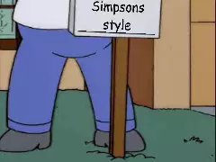 Taking care of business, Simpsons style meme