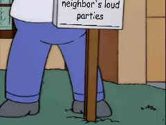 When you're done with your neighbor's loud parties meme