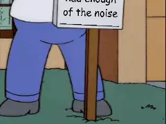 When you've had enough of the noise meme