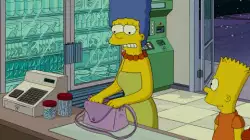 When Bart Simpson has to pay for his own snacks meme