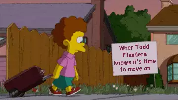 When Todd Flanders knows it's time to move on meme