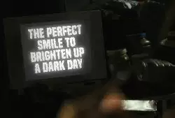 The perfect smile to brighten up a dark day meme