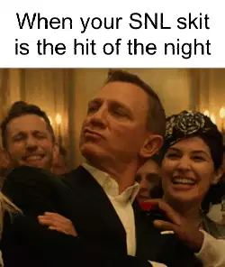 When your SNL skit is the hit of the night meme