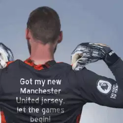Got my new Manchester United jersey, let the games begin! meme