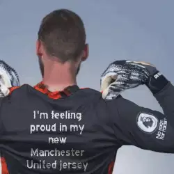 I'm feeling proud in my new Manchester United jersey meme