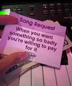 When you want something so badly you're willing to pay for it meme