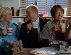 Simon Pegg Says Cheers With Mug 