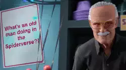 What's an old man doing in the Spiderverse?! meme