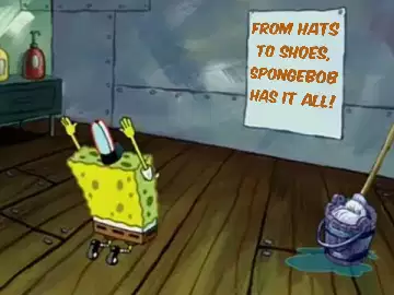 From hats to shoes, SpongeBob has it all! meme
