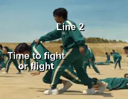 Time to fight or flight meme