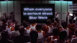 When everyone is serious about Star Wars meme