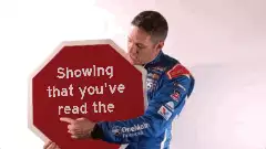Showing that you've read the sign meme