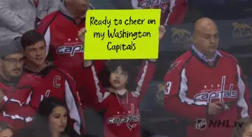 Ready to cheer on my Washington Capitals meme