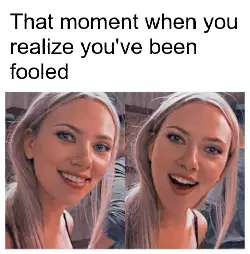That moment when you realize you've been fooled meme