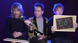 Ed Sheeran Shows Taylor Swift Board