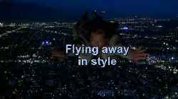 Flying away in style meme