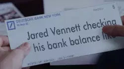 Jared Vennett checking his bank balance like meme