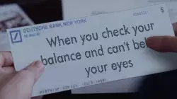 When you check your balance and can't believe your eyes meme