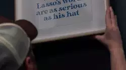 When Ted Lasso's words are as serious as his hat meme