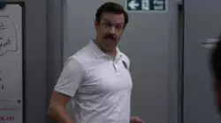 Ted Lasso Dancing For His Team 
