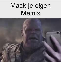 Thanos Shocked While Looking At Phone 