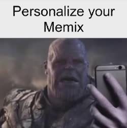Thanos Shocked While Looking At Phone 
