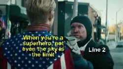 When you're a superhero, not even the sky is the limit meme