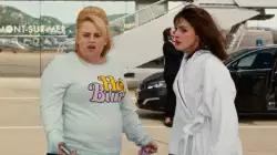 The look of panic on Rebel Wilson and Anne Hathaway's faces meme