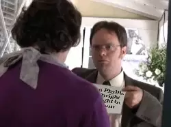 When Phyllis and Dwight are caught in a moment meme
