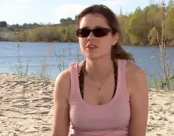 Jenna Fischer: When the only escape is to the lake meme