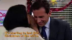 It's starting to feel like Christmas at the office meme