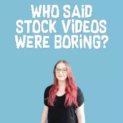 Who said stock videos were boring? meme