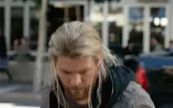Thor Looks At Business Card 