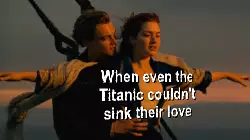 When even the Titanic couldn't sink their love meme
