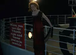When you see the Titanic sign and know you're in trouble meme