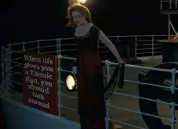 When life gives you a Titanic sign, you should turn around meme