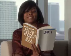 When you realize the movie is based on a book meme