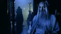When Saruman's long white hair and white cloak fill the room meme