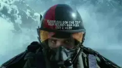 When you don the Top Gun helmet and feel like a pilot meme