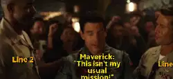 Maverick: "This isn't my usual mission!" meme