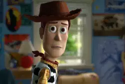 Woody Looks At Pieces Of Paper 