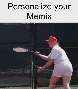 Donald Trump Playing Tennis 