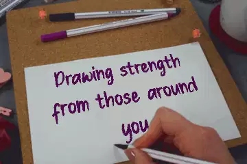Drawing strength from those around you meme