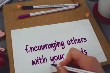 Encouraging others with your words meme