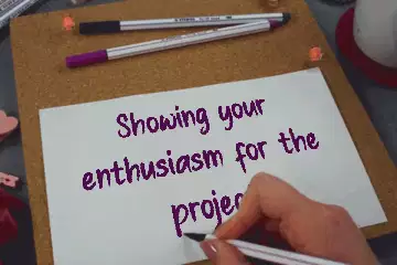 Showing your enthusiasm for the project meme