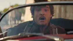 Pedro Pascal Gasps While In Car 
